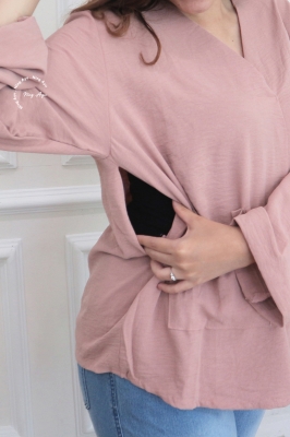 MAMAHAMIL atasan hamil menyusui Helena Blouse-BLJ 468 pink